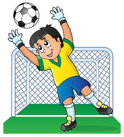 simsearch:400-04397543,k - Soccer theme image 3 - eps10 vector illustration. Fotografie stock - Microstock e Abbonamento, Codice: 400-07621213