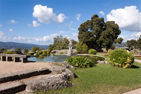 Little pool in Castro Mount park in Vigo, Pontevedra, Galicia, Spain. Fotografie stock - Microstock e Abbonamento, Codice: 400-07621260