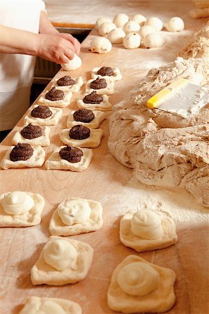 simsearch:400-07615342,k - Professional Bakery - Baker Making Sweet Pastry Stock Photo - Budget Royalty-Free & Subscription, Code: 400-07621288