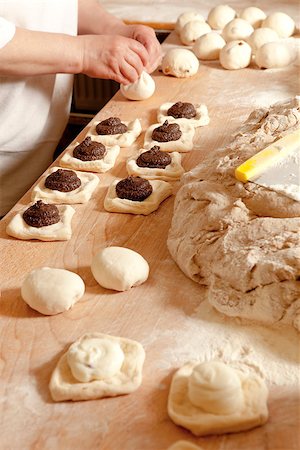 simsearch:400-07615342,k - Professional Bakery - Baker Making Sweet Pastry Stock Photo - Budget Royalty-Free & Subscription, Code: 400-07621289
