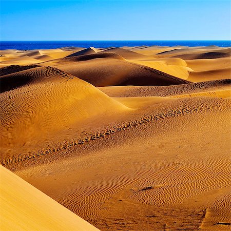 a view of the Natural Reserve of Dunes of Maspalomas, in Gran Canaria, Canary Islands, Spain Photographie de stock - Aubaine LD & Abonnement, Code: 400-07621864