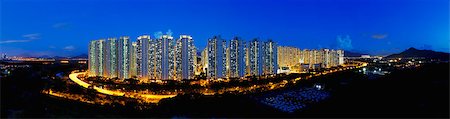 simsearch:400-08806222,k - Public Estate in Hong Kong at night Stock Photo - Budget Royalty-Free & Subscription, Code: 400-07634386