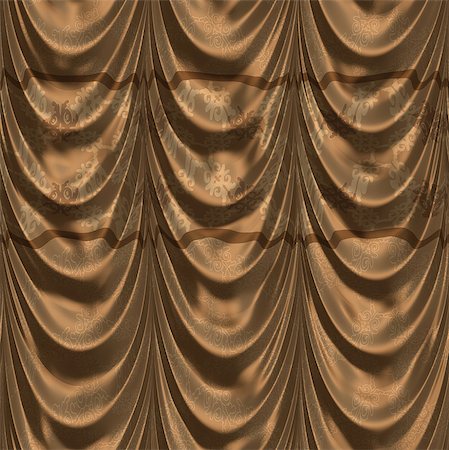 simsearch:400-07682178,k - Curtain of brown color with abstract pattern background. Photographie de stock - Aubaine LD & Abonnement, Code: 400-07634538