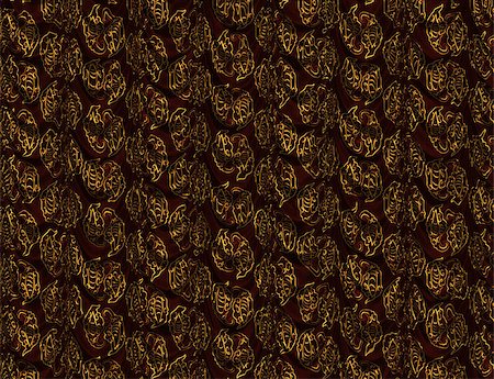 simsearch:400-07682178,k - Curtain of brown color with abstract pattern background. Photographie de stock - Aubaine LD & Abonnement, Code: 400-07634539