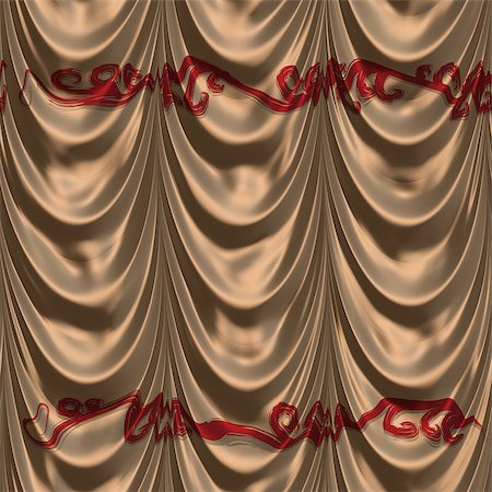 simsearch:400-07682178,k - Curtain of brown color with abstract pattern background. Photographie de stock - Aubaine LD & Abonnement, Code: 400-07634544