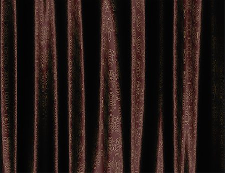 simsearch:400-07682178,k - Curtain of brown color with abstract pattern background. Photographie de stock - Aubaine LD & Abonnement, Code: 400-07634547