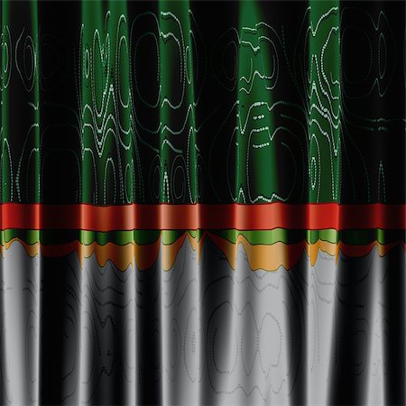 simsearch:400-07634587,k - Abstract decorative curtain background of green and grey color. Stock Photo - Budget Royalty-Free & Subscription, Code: 400-07634605