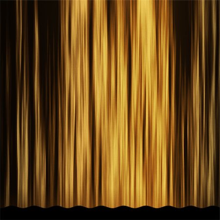 simsearch:400-07223598,k - Gold theater stage curtain with light and shadows. Photographie de stock - Aubaine LD & Abonnement, Code: 400-07634603