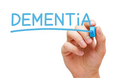 simsearch:400-05228225,k - Hand writing Dementia with blue marker on transparent wipe board. Stock Photo - Budget Royalty-Free & Subscription, Code: 400-07630206