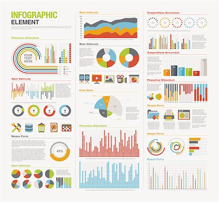 Infographic elements big set Photographie de stock - Aubaine LD & Abonnement, Code: 400-07630229