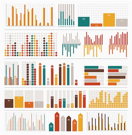 Infographic elements big set Foto de stock - Super Valor sin royalties y Suscripción, Código: 400-07630235