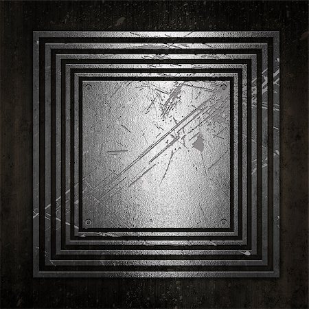 Ole metal plate on a grunge background Stock Photo - Budget Royalty-Free & Subscription, Code: 400-07630547