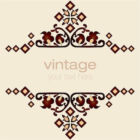 simsearch:400-05746473,k - eastern oriental style ornate old frame pattern Foto de stock - Super Valor sin royalties y Suscripción, Código: 400-07630656