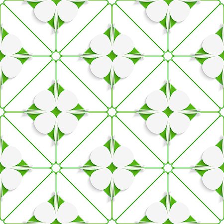 simsearch:400-07660293,k - Abstract 3d seamless background. Diagonal clove leaves on green pattern with cut out of paper effect. Fotografie stock - Microstock e Abbonamento, Codice: 400-07630798