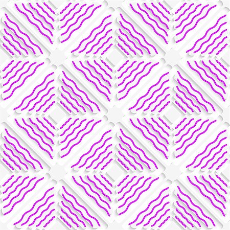 simsearch:400-07660293,k - Abstract 3d seamless background. Diagonal magenta wavy lines pattern with cut out of paper effect. Fotografie stock - Microstock e Abbonamento, Codice: 400-07630803