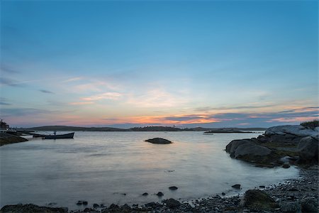 simsearch:400-05236238,k - Sunset seascape (Terence Bay, Nova Scotia, Canada) Photographie de stock - Aubaine LD & Abonnement, Code: 400-07631079