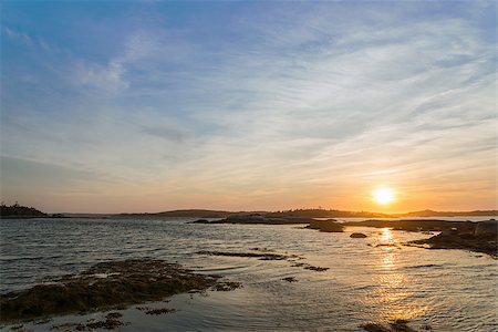 simsearch:400-05236238,k - Sunset seascape (Terence Bay, Nova Scotia, Canada) Photographie de stock - Aubaine LD & Abonnement, Code: 400-07631080