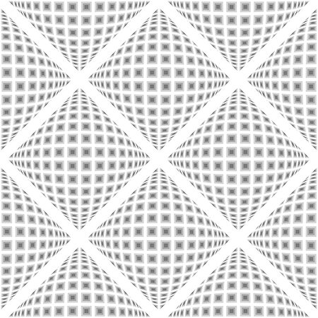 simsearch:400-07827654,k - Design seamless monochrome warped diamond pattern. Abstract convex textured background. Vector art. No gradient Stock Photo - Budget Royalty-Free & Subscription, Code: 400-07631348