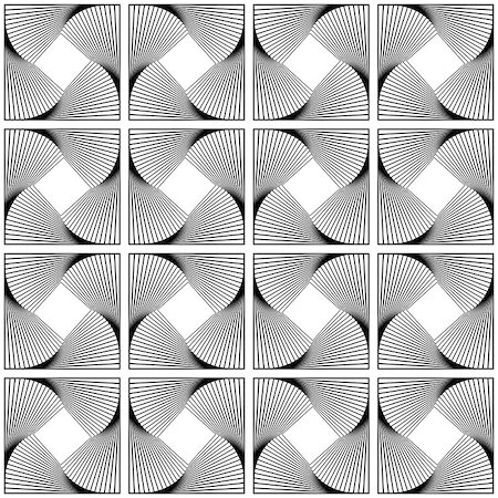 simsearch:400-07830300,k - Design seamless swirl movement geometric pattern. Abstract monochrome waving lines background. Speckled twisted texture. Vector art Stockbilder - Microstock & Abonnement, Bildnummer: 400-07631341