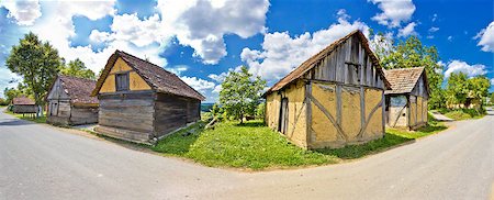 Rural village historic architecture in Croatia, Prigorje region, panoramic view Foto de stock - Super Valor sin royalties y Suscripción, Código: 400-07631579