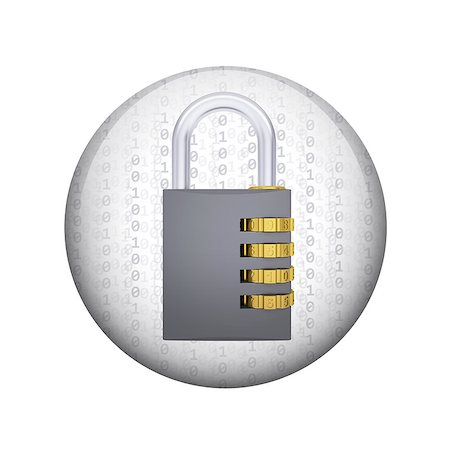 simsearch:400-07632086,k - Combination lock. Spherical glossy button. Web element Stock Photo - Budget Royalty-Free & Subscription, Code: 400-07632109