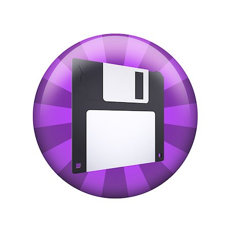 simsearch:400-07632086,k - Floppy disk. Spherical glossy button. Web element Stock Photo - Budget Royalty-Free & Subscription, Code: 400-07632113