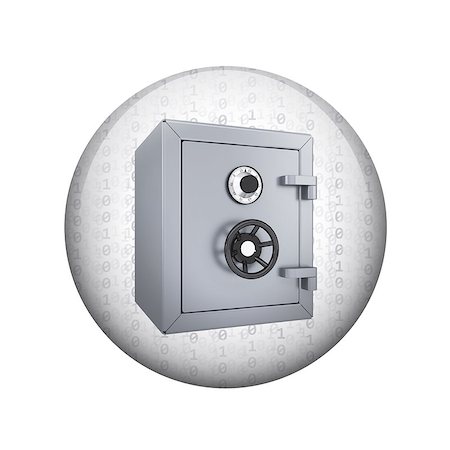 simsearch:400-07558184,k - Safe box. Spherical glossy button. Web element Stock Photo - Budget Royalty-Free & Subscription, Code: 400-07632132