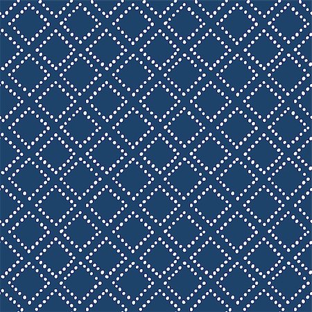 Indigo blue hand drawn seamless pattern, vector Foto de stock - Super Valor sin royalties y Suscripción, Código: 400-07633188