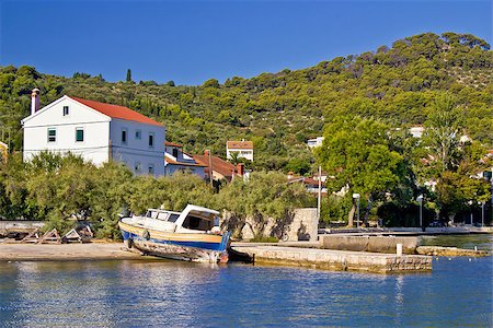 simsearch:400-07633210,k - Idyllic small island village waterfront, Ugljan, Croatia Stock Photo - Budget Royalty-Free & Subscription, Code: 400-07633208