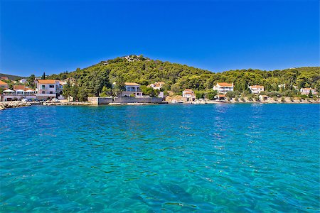 simsearch:400-05381171,k - Island of Ugljan turquoise coast, Dalmatia, Croatia Foto de stock - Super Valor sin royalties y Suscripción, Código: 400-07633210