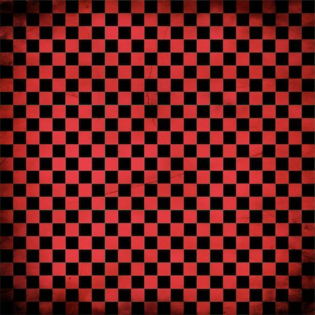 diner floor - Illustration of grunge red checker board, abstract background. Stock Photo - Budget Royalty-Free & Subscription, Code: 400-07633714
