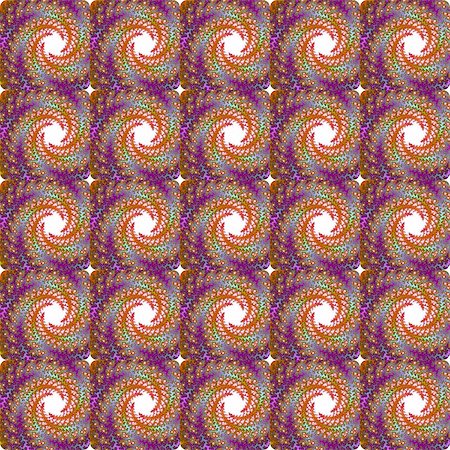 simsearch:400-07658869,k - Digital computer graphic - seamless decorative ornament with fractal spirals Photographie de stock - Aubaine LD & Abonnement, Code: 400-07656612