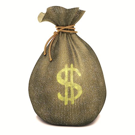 simsearch:400-07215779,k - Bag full of money with sign of Dollar. Clipping path included. Photographie de stock - Aubaine LD & Abonnement, Code: 400-07658157