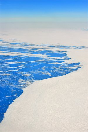 An aerial view of the frozen landscape of Greenland Stock Photo - Budget Royalty-Free & Subscription, Code: 400-07658393