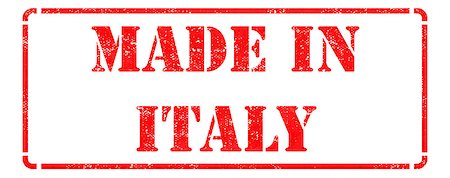 Made in Italy inscription on Red Rubber Stamp Isolated on White. Foto de stock - Royalty-Free Super Valor e Assinatura, Número: 400-07658635
