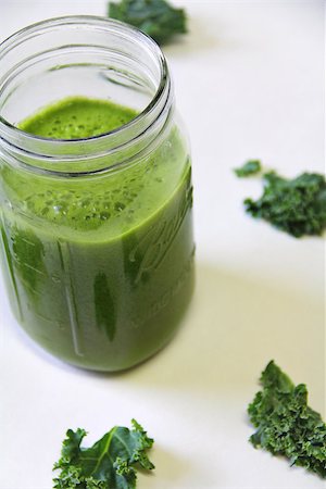 shot of fresh Kale Juice vertical Stock Photo - Budget Royalty-Free & Subscription, Code: 400-07659993