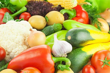 simsearch:400-06700975,k - Organic Fresh Healthy Vegetables / Big Assortment / Food Background Stock Photo - Budget Royalty-Free & Subscription, Code: 400-07666360