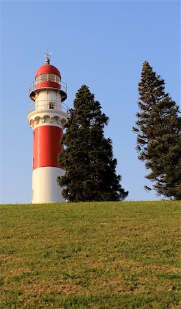 Famous Lighthouse in Swakopmund, a germam style colonial city on the Atlantic coast of northwestern Namibia Foto de stock - Super Valor sin royalties y Suscripción, Código: 400-07666513