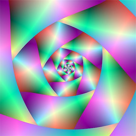 simsearch:400-06699301,k - A digital abstract fractal image with a spiral design in turquoise, violet, blue and pink. Stock Photo - Budget Royalty-Free & Subscription, Code: 400-07666714