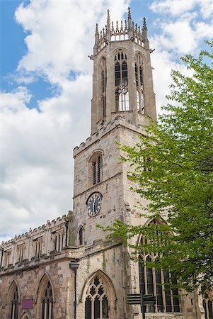 simsearch:400-06366782,k - Old medieval All Saints church in English city of York with clock and octagonal lantern tower Photographie de stock - Aubaine LD & Abonnement, Code: 400-07666734