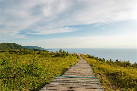 eastern cape - Skyline Trail boardwalk (French Mountain, Cape Breton, Nova Scotia, Canada) Stock Photo - Budget Royalty-Free & Subscription, Code: 400-07666770