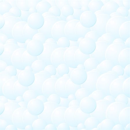 Background of soap bubbles. Illustration on white background. Foto de stock - Super Valor sin royalties y Suscripción, Código: 400-07666910