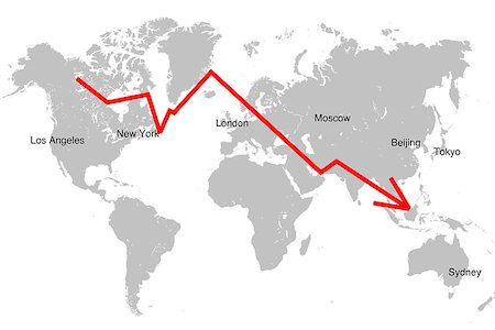 simsearch:400-06641055,k - Global market crash. Red falling diagram against world map. Stock Photo - Budget Royalty-Free & Subscription, Code: 400-07667147