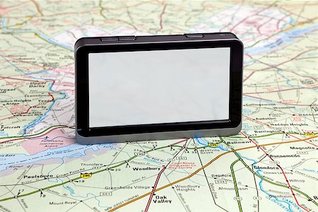 simsearch:400-07102775,k - GPS navigation on green seamless united states country map. Stock Photo - Budget Royalty-Free & Subscription, Code: 400-07667160