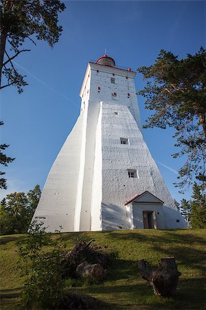 Kopu Lighthouse in Hiiumaa island, Estonia. It is one of oldest still operating lighthouses in the world Foto de stock - Royalty-Free Super Valor e Assinatura, Número: 400-07667719