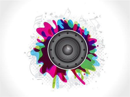 abstract sound explode vector illustration Stock Photo - Budget Royalty-Free & Subscription, Code: 400-07668735