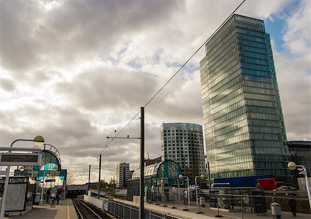 Office buildings near metro station Zuid, Amsterdam, the Netherlands Stock Photo - Budget Royalty-Free & Subscription, Code: 400-07668763