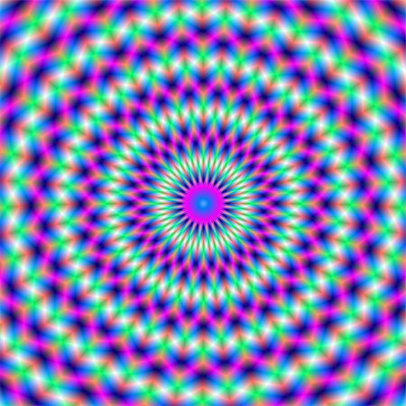 simsearch:400-06067180,k - A digital abstract fractal image with a chevron ring design in pink and blue. Foto de stock - Super Valor sin royalties y Suscripción, Código: 400-07669575