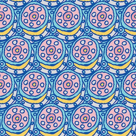 simsearch:400-07833221,k - Seamless pattern of circles in doodle style. Stock Photo - Budget Royalty-Free & Subscription, Code: 400-07669621