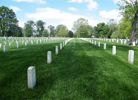 Gravestones in Arlington National Cemetery, Arlington Virginia USA Stock Photo - Budget Royalty-Free & Subscription, Code: 400-07669675